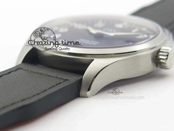 MIROTIME 0501 Mark XVIII IW327001 SS Mk Maker Best Edition Black Dial On Black Leather Strap A SunProtective 7299